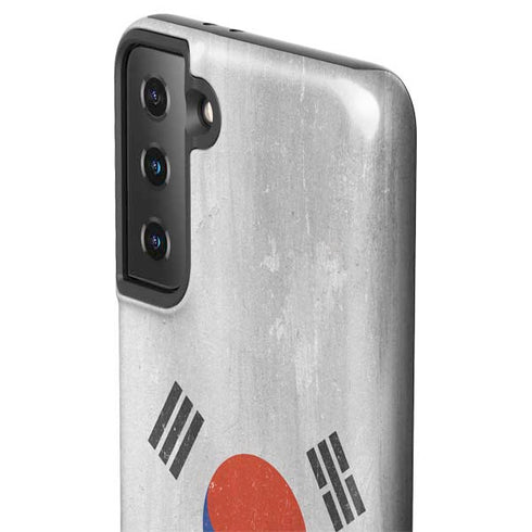 South Korean Flag Distressed Galaxy S21 Plus 5G Pro Case